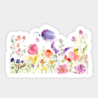 Whimsical Wildflowers Sticker